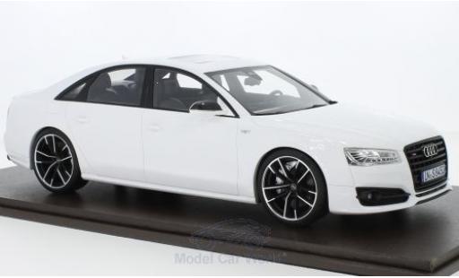Diecast model cars Audi S8 plus white 2017 1/18 Motorhelix