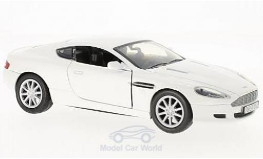 Diecast model cars Aston Martin DB9 coupe DB 9 metallic white 1/24 Motormax