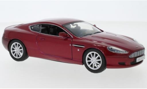 Diecast model cars Aston Martin DB9 coupe metallic red 1/24 Motormax