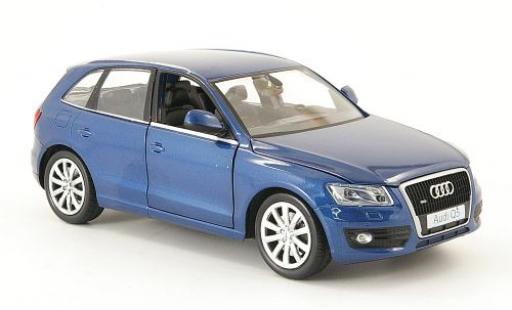 Diecast model cars Audi Q5 suv metallic blue 1/24 Motormax