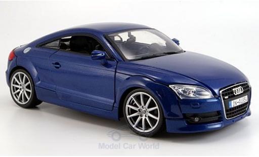 Diecast model cars Audi TT coupe blue 2007 1/18 Motormax