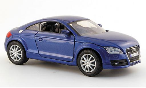 Diecast model cars Audi TT coupe metallic blue 2006 1/24 Motormax