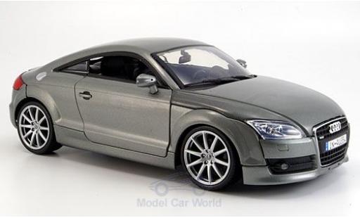 Diecast model cars Audi TT coupe metallic grey 2007 1/18 Motormax