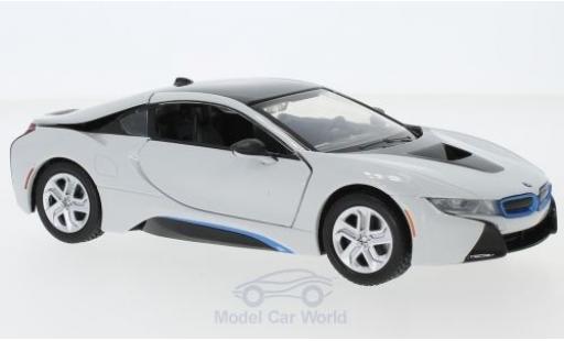 Diecast model cars Bmw i8 Coupe white 2018 1/24 Motormax