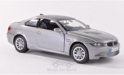 Diecast model cars Bmw M3 coupe (E92M) metallic grey/carbon 1/24 Motormax