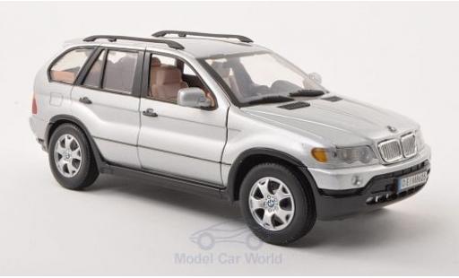 Diecast model cars Bmw X5 suv grey 1/18 Motormax