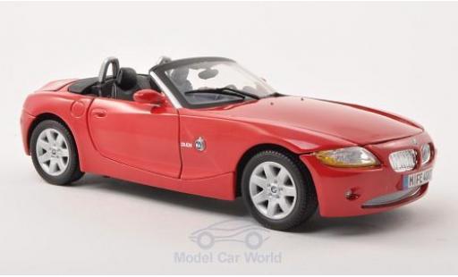 Diecast model cars Bmw Z4 roadster (E85) red 2008 1/18 Motormax