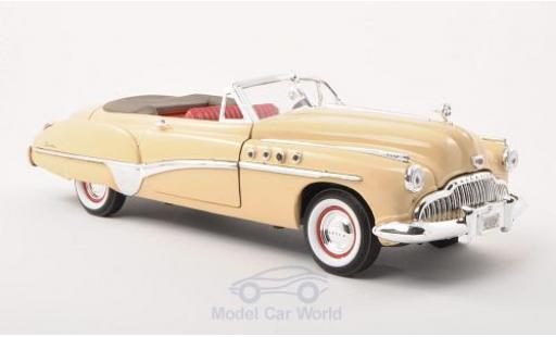 Diecast model cars Buick Roadmaster Convertible beige 1949 1/18 Motormax