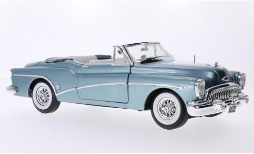 Diecast model cars Buick Skylark Convertible metallic blue 1953 1/18 Motormax