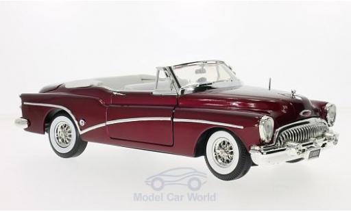Diecast model cars Buick Skylark Convertible metallic red 1953 1/18 Motormax