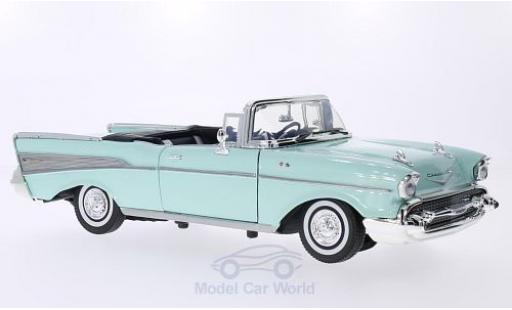 Diecast model cars Chevrolet Bel Air Convertible green 1957 1/18 Motormax
