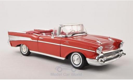 Diecast model cars Chevrolet Bel Air Convertible red 1957 1/18 Motormax