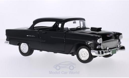 Diecast model cars Chevrolet Bel Air tuning black 1955 1/18 Motormax