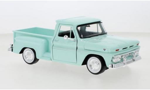 Diecast model cars Chevrolet C-10 Pickup Pick Up Fleetside green 1966 1/24 Motormax