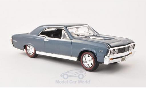 Diecast model cars Chevrolet Chevelle SS 396 metallic blue 1967 1/18 Motormax