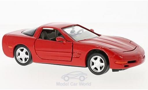 Diecast model cars Chevrolet Corvette Coupe red 1997 1/24 Motormax