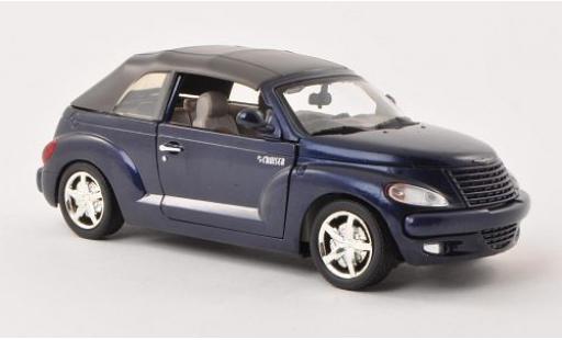 Diecast model cars Chrysler PT Cruiser Convertible metallic blue sans Vitrine 1/24 Motormax