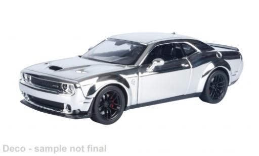 Diecast model cars Dodge Challenger SRT Hellcat silver 2018 1/24 Motormax