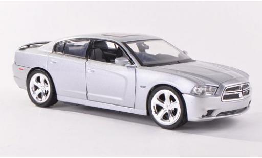 Diecast model cars Dodge Charger R/T grey 2011 1/24 Motormax