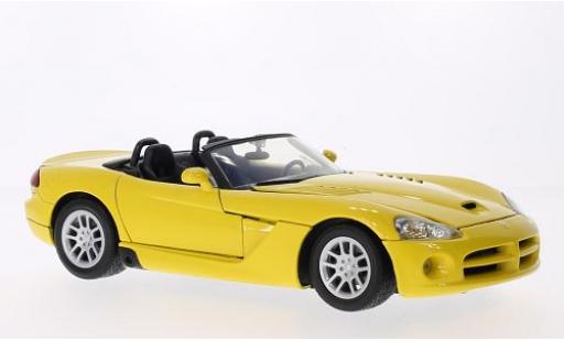 Diecast model cars Dodge Viper SRT 10 - yellow 2003 1/18 Motormax