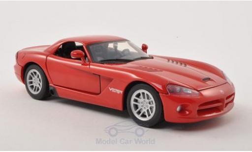 Diecast model cars Dodge Viper SRT 10 - Hard Top red 2003 without Vitrine 1/24 Motormax