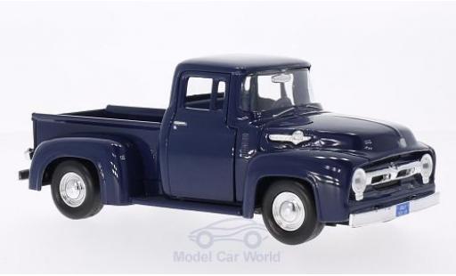 Diecast model cars Ford F-100 Pickup 00 Pick Up blue 1956 1/24 Motormax