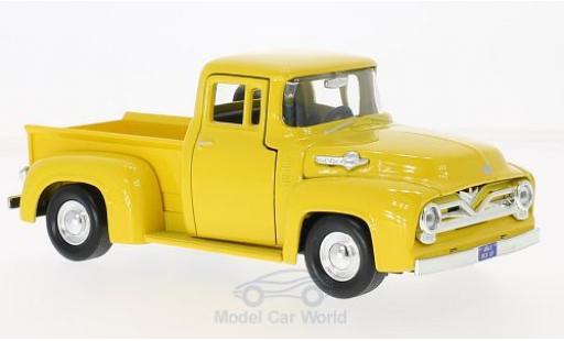 Diecast model cars Ford F-100 Pickup 00 Pick Up yellow 1955 1/24 Motormax