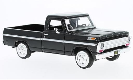 Diecast model cars Ford F-100 Pickup 00 Pick Up black 1969 1/24 Motormax
