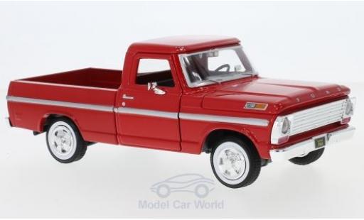 Diecast model cars Ford F-100 Pickup 00 red 1969 1/24 Motormax