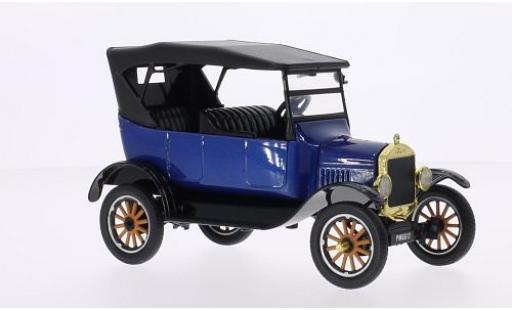 Diecast model cars Ford Model T Touring metallic blue 1925 1/24 Motormax