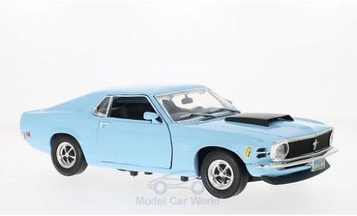 Diecast model cars Ford Mustang Boss 429 blue 1970 1/18 Motormax