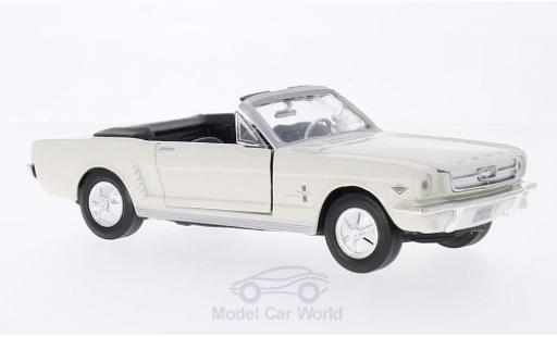 Diecast model cars Ford Mustang Convertible beige 1964 1/24 Motormax
