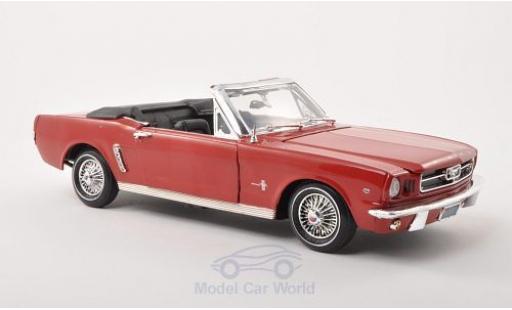 Diecast model cars Ford Mustang Convertible red 1964 1/18 Motormax
