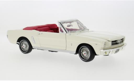 Diecast model cars Ford Mustang Convertible white 1964 1/18 Motormax
