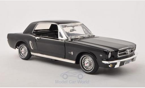 Diecast model cars Ford Mustang Hardtop black 1964 1/18 Motormax