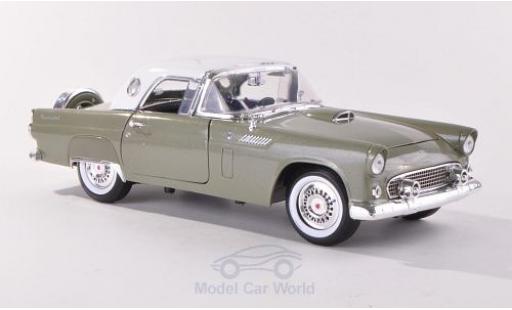 Diecast model cars Ford Thunderbird Two-Seater Hardtop metallic green/white 1/18 Motormax
