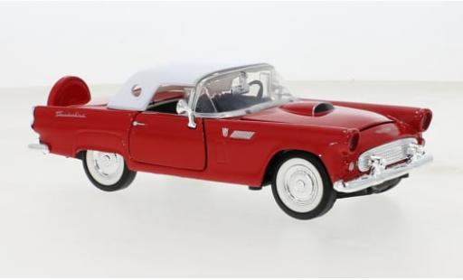 Diecast model cars Ford Thunderbird Two-Seater red/white 1956 1/24 Motormax