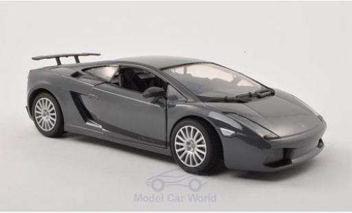 Diecast model cars Lamborghini Gallardo Superleggera metallic black/black 1/24 Motormax
