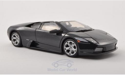 Diecast model cars Lamborghini Murcielago Base metallic black 1/18 Motormax