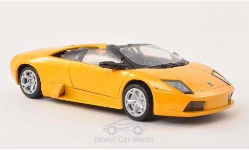Diecast model cars Lamborghini Murcielago Roadster metallic yellow 1/24 Motormax