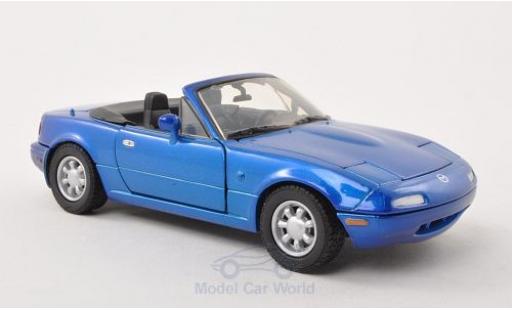 Diecast model cars Mazda MX-5 Base -5 Miata metallic blue 1/24 Motormax