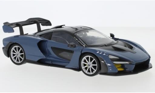 Diecast model cars McLaren Senna Base metallic blue 1/24 Motormax