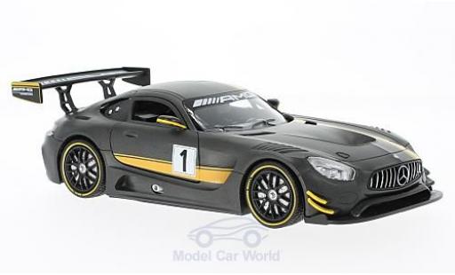 Diecast model cars Mercedes AMG GT GT3 3 matt-grey Presentation 1/24 Motormax
