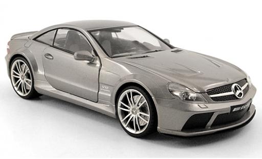 Diecast model cars Mercedes B Black Series SL65 AMG metallic grey 2009 1/18 Motormax