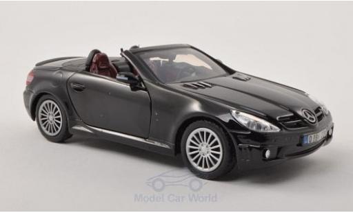 Diecast model cars Mercedes SLK AMG 55 (R171) black 1/24 Motormax