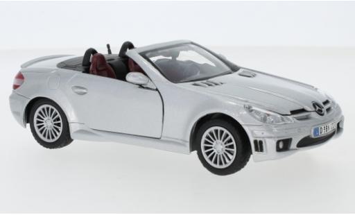 Diecast model cars Mercedes SLK AMG 55 (R171) grey 1/24 Motormax