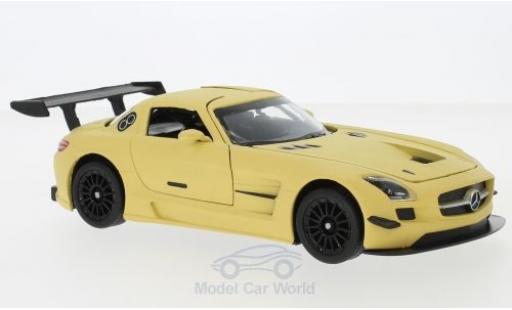 Diecast model cars Mercedes SLS GT3 AMG matt-beige 1/24 Motormax