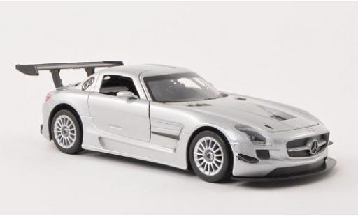 Diecast model cars Mercedes SLS GT3 AMG grey Plain Body Version sans Vitrine 1/24 Motormax