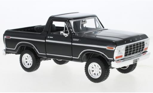 Diecast model cars Ford Bronco Custom black 1978 1/24 Motormax