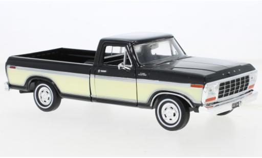 Diecast model cars Ford F-150 Pickup 50 Custom black/beige 1979 1/24 Motormax